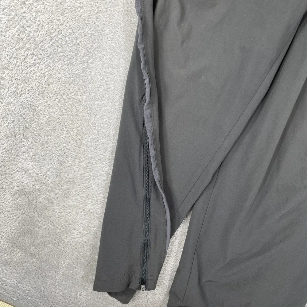 Nike Track Pants Mens Medium Gray Y2K Nike Fit Dry Zip Ankle Windbreaker Joggers